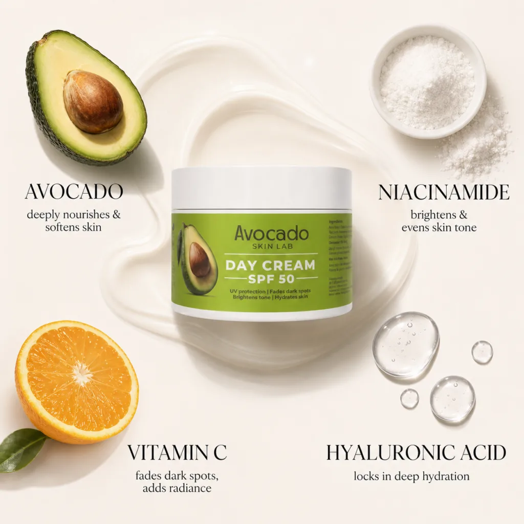 Avocado Full Kit — Day Cream + Night Cream + Facewash