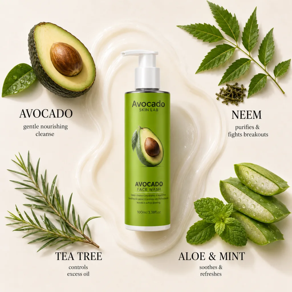 Avocado Full Kit — Day Cream + Night Cream + Facewash