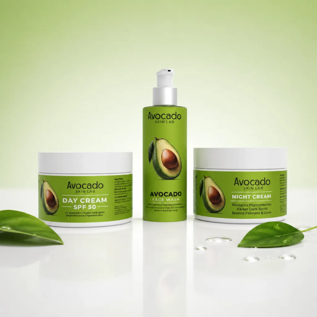 Avocado Skin Lab products with full ingredient lists