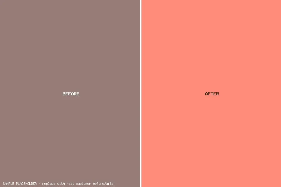 Before and after result
