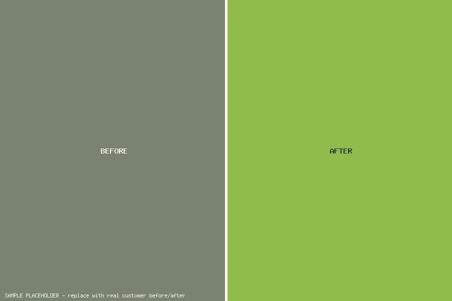 Before and after result