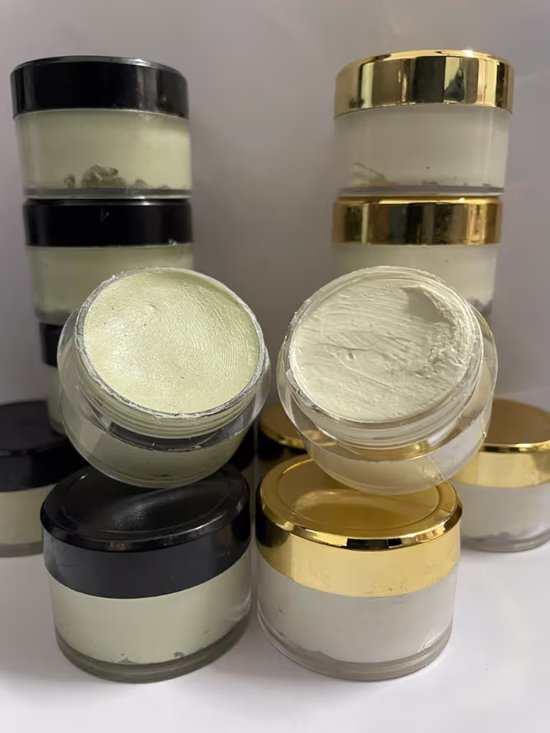 Unlabeled local creams with no ingredient list